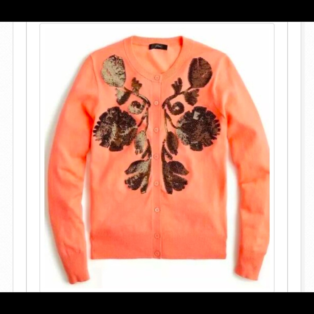 NWT Crew Sequin Cardigan